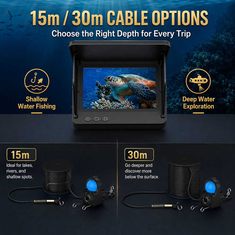 Kamera Pencari Ikan Bawah Air  - Fishing Boat Depth Finder ulasan dan harga