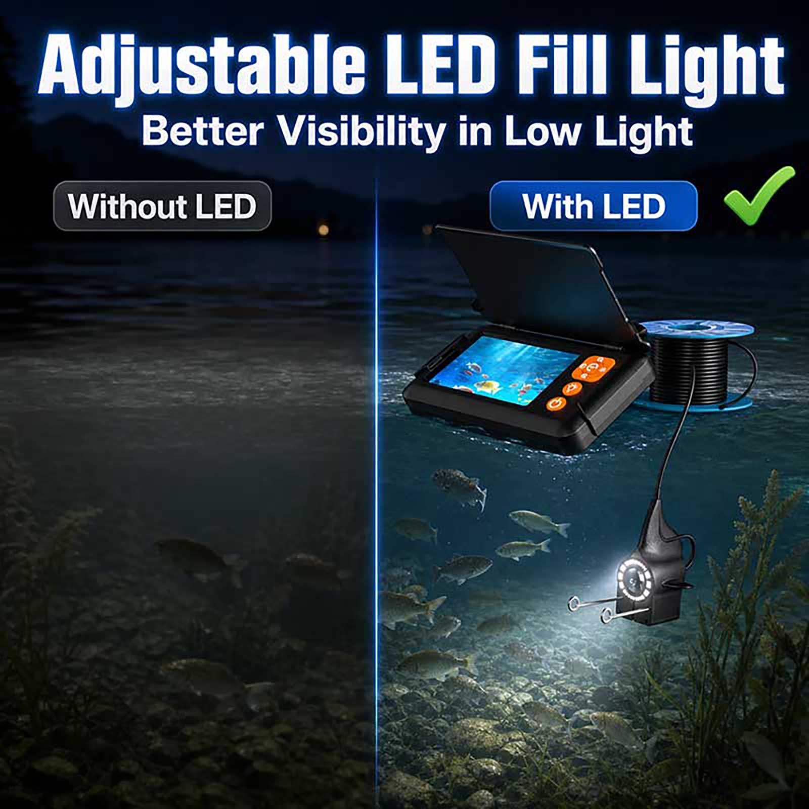 Kamera Pencari Ikan Bawah Air  - Fishing Boat Depth Finder ulasan dan harga