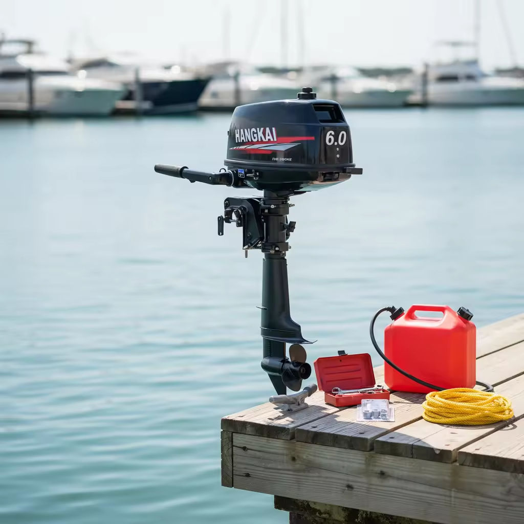 Grosir HANGKAI 6HP 2 Stroke 10 - Fishing Boat Outboard Motor ulasan dan harga