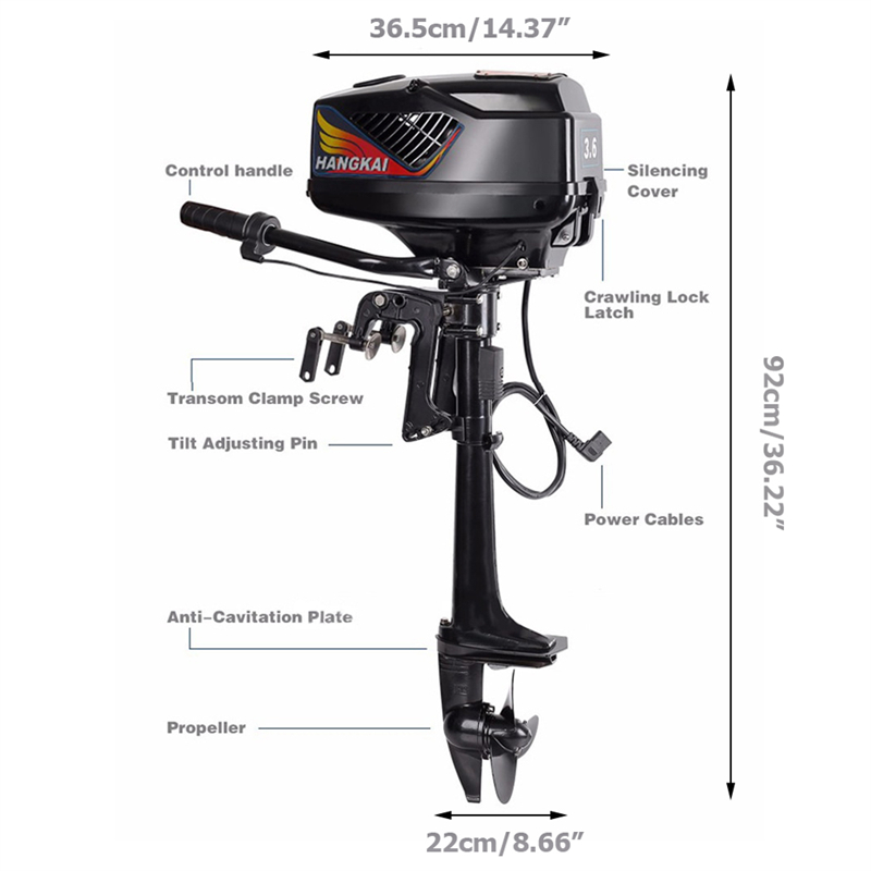 Mesin listrik tempel 48V 4,0 h - Fishing Boat Outboard Motor ulasan dan harga